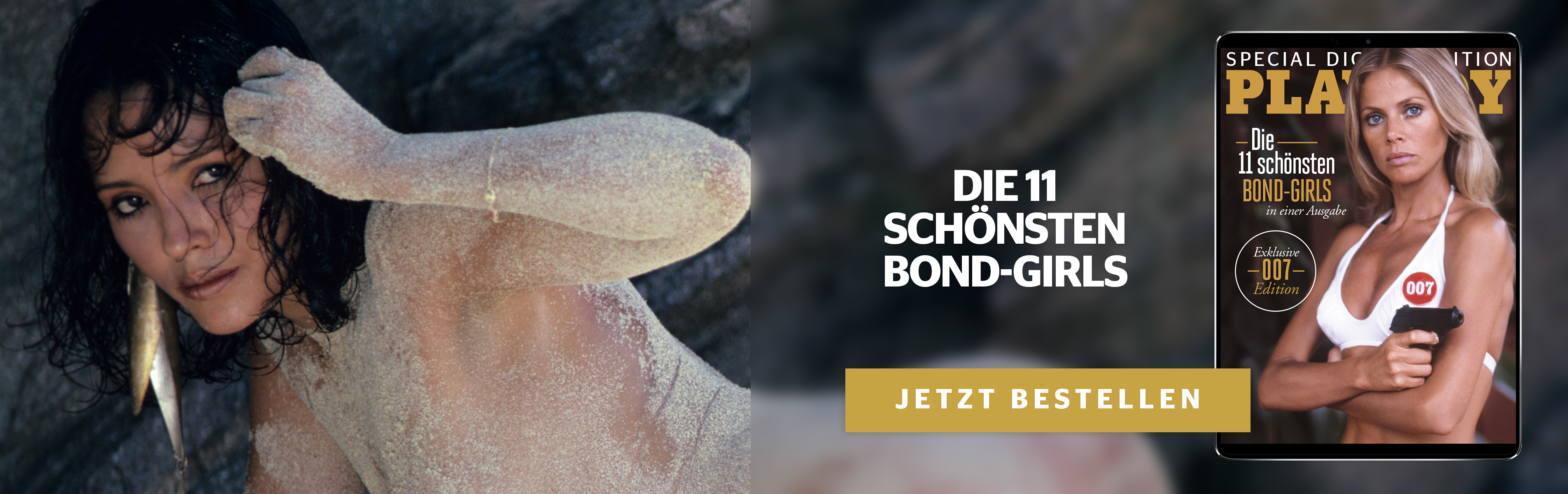 Werbemittel für die Special Edition Bond-Girls