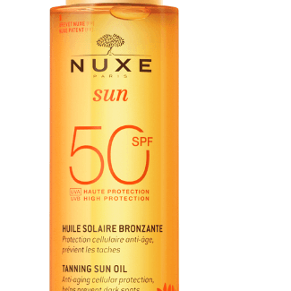 „Sonnenöl Gesicht & Körper SPF 50“ von Nuxe